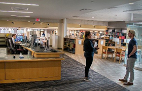 Interior of the Thomas R. Kline School of Law Legal Research Center